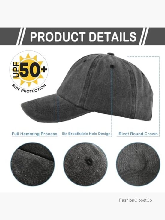 8 Pack Vintage Washed Baseball Cap Golf Dad Hat Distressed Cotton Trucker Hats main image 7